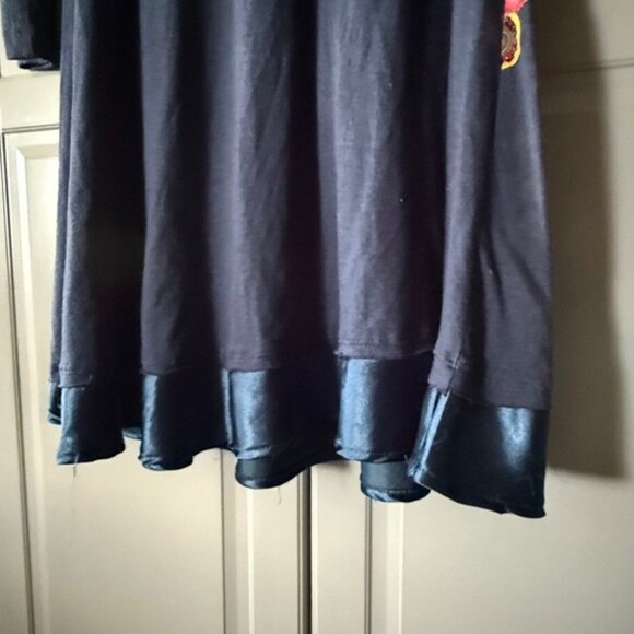 Desigual Women's Y2K Abstract‎ Floral Print L/S A-Line Dress, Navy Green, S - Picture 12 of 12